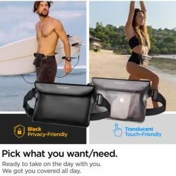 Etui Spigen A620 Universal Waterproof Waist Bag 2-pack Black