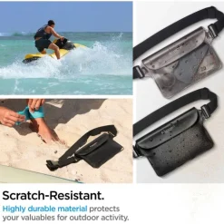 Etui Spigen A620 Uniwersalna Saszetka Wodoodporna Torebka Nerka Na Biodra Waterproof Waist Bag Black