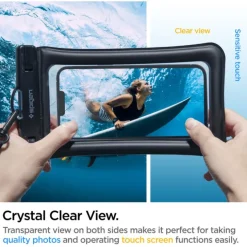 Etui Spigen A610 Wodoodporne Uniwersalne WATERPROOF FLOAT CASE 2-PACK BLACK
