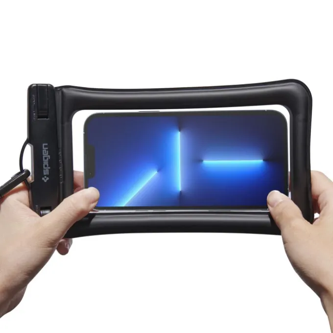 Etui Spigen A610 Wodoodporne Uniwersalne WATERPROOF FLOAT CASE 2-PACK BLACK