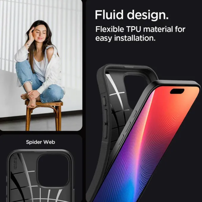 ETUI SPIGEN CORE ARMOR IPHONE 16 PRO MAX MATTE BLACK