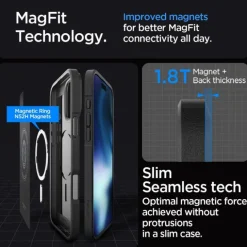 ETUI SPIGEN CORE ARMOR MAG MAGSAFE IPHONE 16 PRO MAX MATTE BLACK