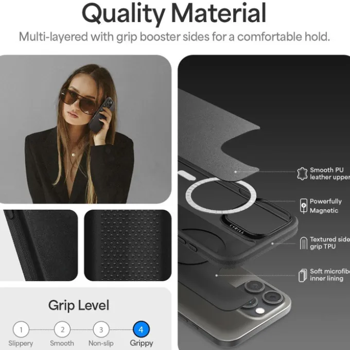 ETUI SPIGEN CYRILL KAJUK CLASSIC CHARM MAG MAGSAFE IPHONE 16 PRO MAX BLACK