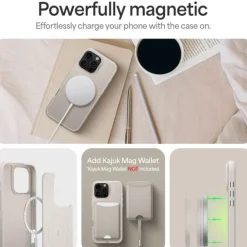 ETUI SPIGEN CYRILL KAJUK CLASSIC CHARM MAG MAGSAFE IPHONE 16 PRO CREAM