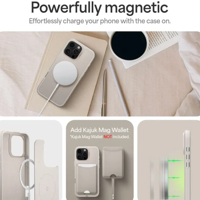 ETUI SPIGEN CYRILL KAJUK CLASSIC CHARM MAG MAGSAFE IPHONE 16 PRO CREAM