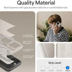 ETUI SPIGEN CYRILL KAJUK MAG MAGSAFE IPHONE 16 PRO CREAM