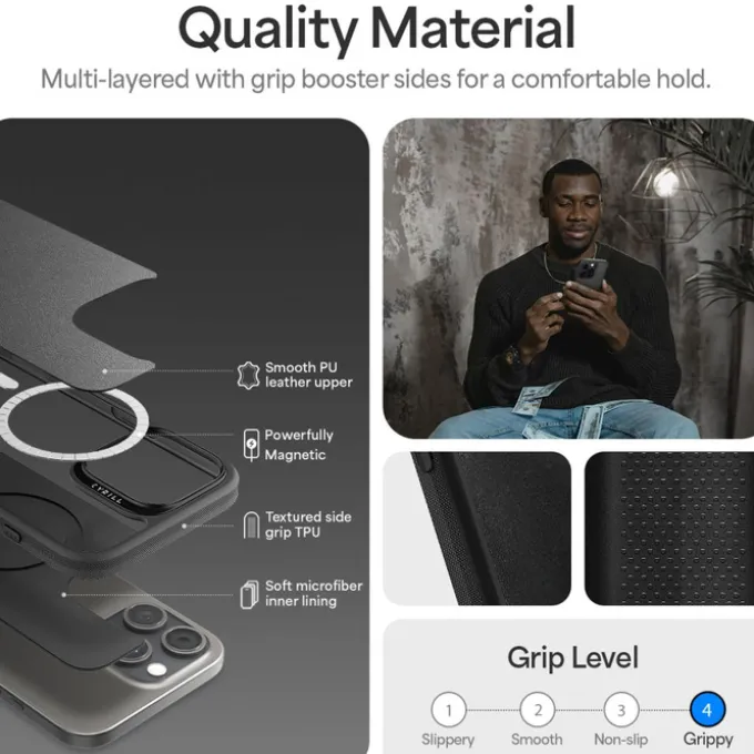 ETUI SPIGEN CYRILL KAJUK MAG MAGSAFE IPHONE 16 PRO BLACK