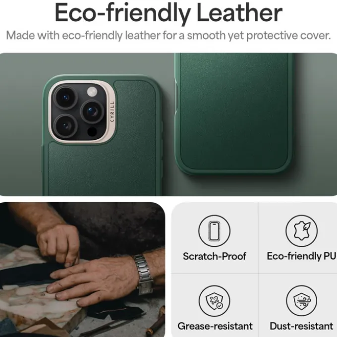 ETUI SPIGEN CYRILL KAJUK MAG MAGSAFE IPHONE 16 PRO MAX FOREST GREEN