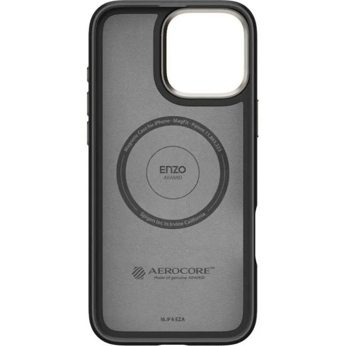 ETUI SPIGEN ENZO ARAMID MAG MAGSAFE IPHONE 16 PRO MAX BLACK/NATURAL
