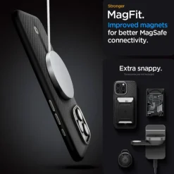 ETUI SPIGEN ENZO ARAMID MAG MAGSAFE IPHONE 16 PRO MAX BLACK/NATURAL