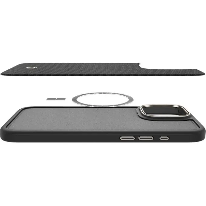 ETUI SPIGEN ENZO ARAMID MAG MAGSAFE IPHONE 16 PRO MAX BLACK/NATURAL