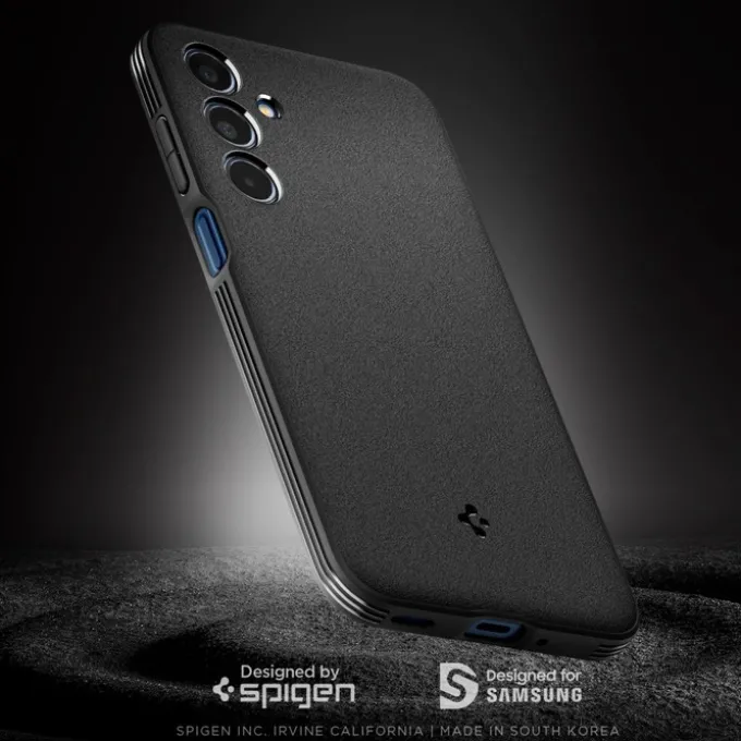 ETUI SPIGEN ESSENTIAL SANDBLAST SAMSUNG GALAXY M35 5G MATTE BLACK