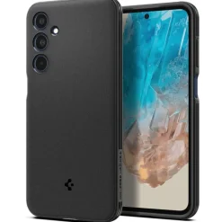 ETUI SPIGEN ESSENTIAL SANDBLAST SAMSUNG GALAXY M35 5G MATTE BLACK