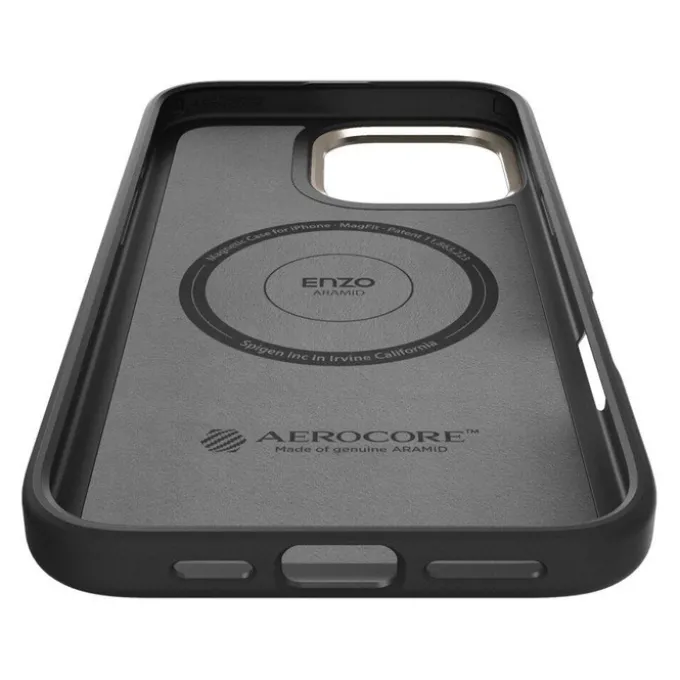 ETUI SPIGEN EZNO ARAMID MAG MAGSAFE IPHONE 16 PRO CZARNE