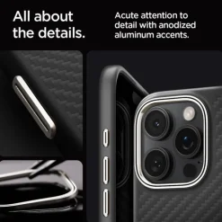 ETUI SPIGEN EZNO ARAMID MAG MAGSAFE IPHONE 16 PRO CZARNE