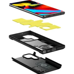 ETUI SPIGEN Galaxy S22 Ultra Tough Armor Black Czarne Case