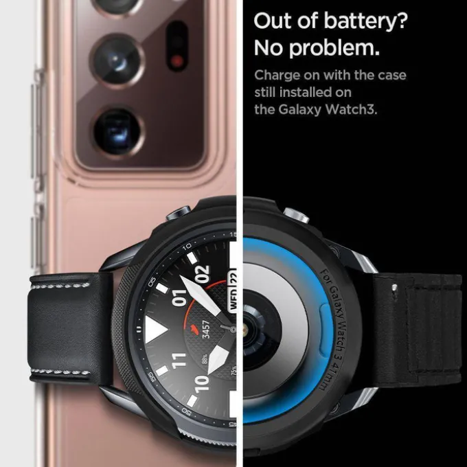 Etui SPIGEN Galaxy Watch 3 41mm Liquid Air Black Czarne