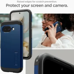 ETUI SPIGEN GOOGLE PIXEL 9A TOUGH ARMOR MAGSAFE NAVY BLUE