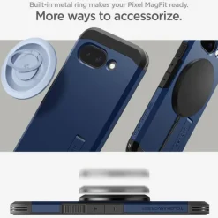 ETUI SPIGEN GOOGLE PIXEL 9A TOUGH ARMOR MAGSAFE NAVY BLUE