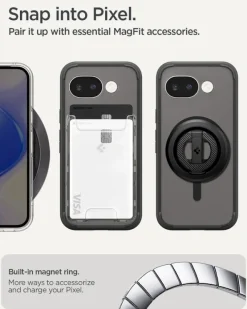 ETUI SPIGEN GOOGLE PIXEL 10A ULTRA HYBRID MAGSAFE FROST CZARNE