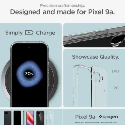 ETUI SPIGEN GOOGLE PIXEL 9A ULTRA HYBRID CRYSTAL CLEAR