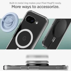 ETUI SPIGEN GOOGLE PIXEL 9A ULTRA HYBRID MAG MAGSAFE CLEAR/WHITE