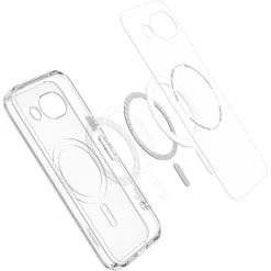 ETUI SPIGEN GOOGLE PIXEL 10A ULTRA HYBRID MAG MAGSAFE CLEAR/WHITE