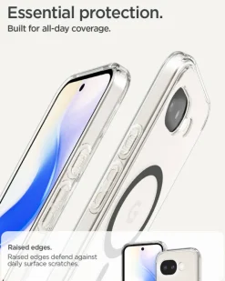 ETUI SPIGEN GOOGLE PIXEL 10A ULTRA HYBRID MAG MAGSAFE CLEAR GRAPHITE
