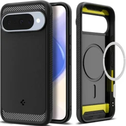 ETUI SPIGEN GOOGLE PIXEL 10 / 10 PRO RUGGED ARMOR MAG MAGSAFE MATTE BLACK