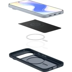 ETUI SPIGEN GOOGLE PIXEL 10 / 10 PRO THIN FIT MAG MAGSAFE METAL SLATE