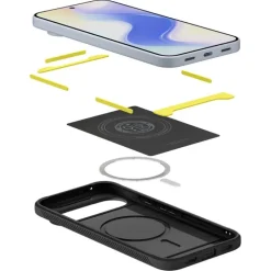 ETUI SPIGEN GOOGLE PIXEL 10 PRO XL RUGGED ARMOR MAG MAGSAFE MATTE BLACK