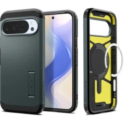 ETUI SPIGEN GOOGLE PIXEL 10 PRO XL TOUGH ARMOR MAG MAGSAFE ABYSS GREEN