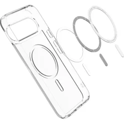 ETUI SPIGEN GOOGLE PIXEL 10 PRO XL ULTRA HYBRID MAG MAGSAFE CLEAR/WHITE