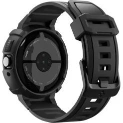 ETUI SPIGEN GOOGLE PIXEL WATCH 4 45mm RUGGED ARMOR PRO Z PODSTAWKĄ CZARNE