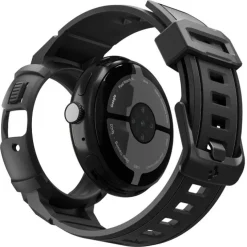 ETUI SPIGEN GOOGLE PIXEL WATCH 4 45mm RUGGED ARMOR PRO Z PODSTAWKĄ CZARNE