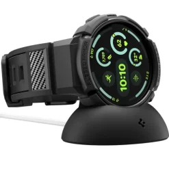 ETUI SPIGEN GOOGLE PIXEL WATCH 4 45mm RUGGED ARMOR PRO Z PODSTAWKĄ CZARNE