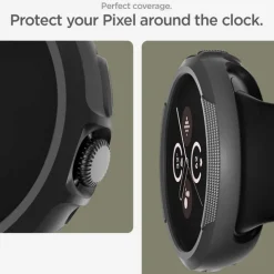 ETUI SPIGEN GOOGLE PIXEL WATCH 3 45MM LIQUID AIR MATTE BLACK