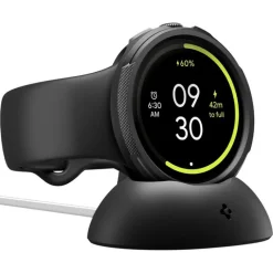 ETUI SPIGEN GOOGLE PIXEL WATCH 4 41MM LIQUID AIR + STAND MATTE BLACK