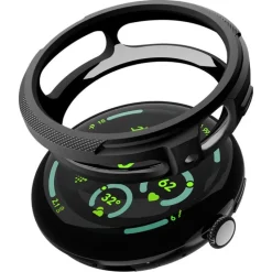 ETUI SPIGEN GOOGLE PIXEL WATCH 4 41MM LIQUID AIR + STAND MATTE BLACK