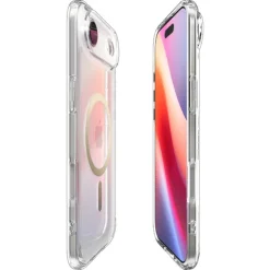 ETUI SPIGEN IPHONE 17 AIR ULTRA HYBRID MAG MAGSAFE CLEAR/GOLD