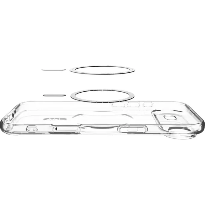 ETUI SPIGEN IPHONE 17 AIR ULTRA HYBRID MAG MAGSAFE CLEAR/GOLD