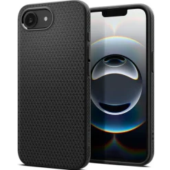 ETUI SPIGEN IPHONE 17E / 16E LIQUID AIR MATOWE CZARNE