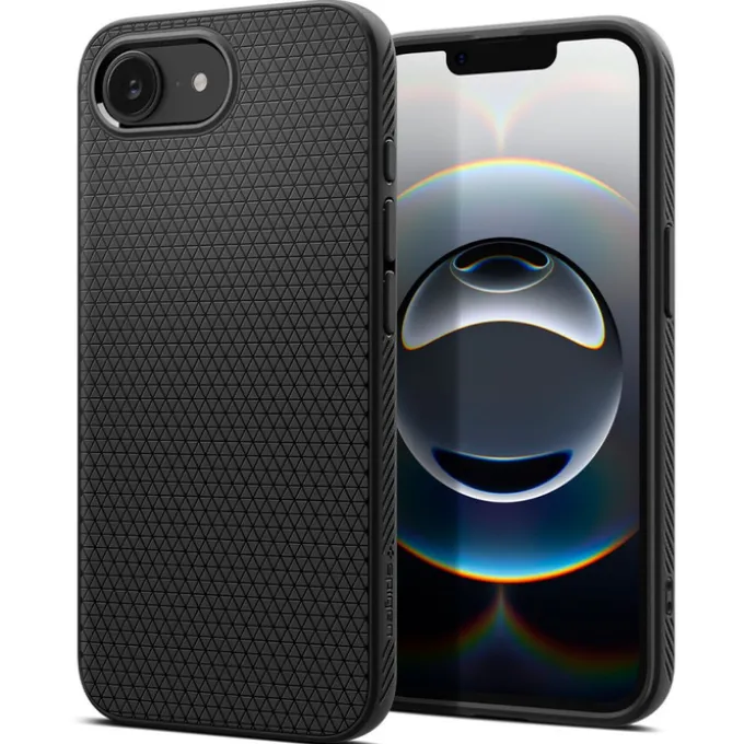 ETUI SPIGEN IPHONE 17E / 16E LIQUID AIR MATOWE CZARNE