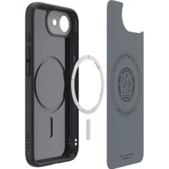 ETUI SPIGEN IPHONE 17E / 16E NANO POP MAG MAGSAFE BLACK SESAME