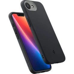ETUI SPIGEN IPHONE 17E / 16E NANO POP MAG MAGSAFE BLACK SESAME