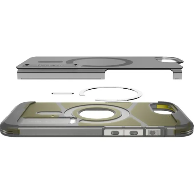 ETUI SPIGEN IPHONE 17E / 16E TOUGH ARMOR MAG MAGSAFE FROST BLACK