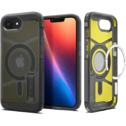 ETUI SPIGEN IPHONE 17E / 16E TOUGH ARMOR MAG MAGSAFE FROST BLACK