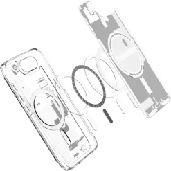 ETUI SPIGEN IPHONE 17E / 16E ULTRA HYBRID MAG MAGSAFE ZERO ONE BIAŁE