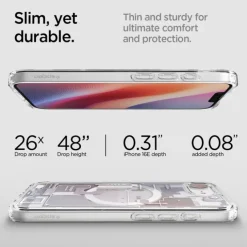 ETUI SPIGEN IPHONE 17E / 16E ULTRA HYBRID MAG MAGSAFE ZERO ONE BIAŁE