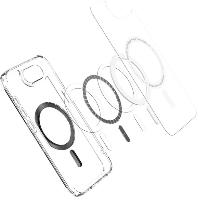 ETUI SPIGEN IPHONE 17E / 16E ULTRA HYBRID MAG MAGSAFE CARBON FIBER